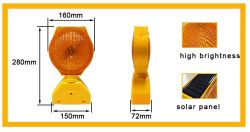  FO-003   Solar villoglmpa kerek srga